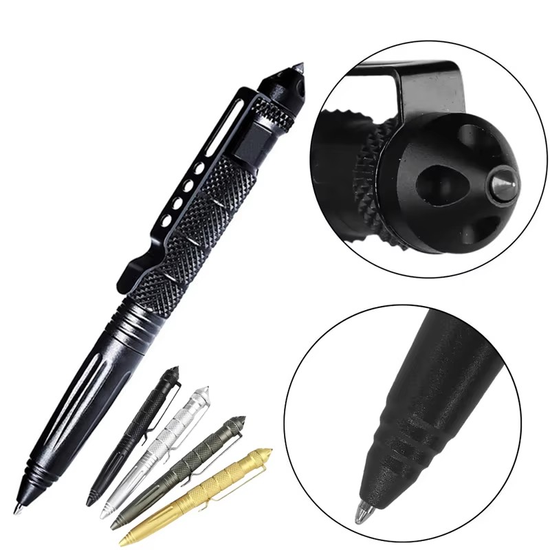 Pen Tactical Glass - 1/2pcs 고품질 금속 군사 전술 펜