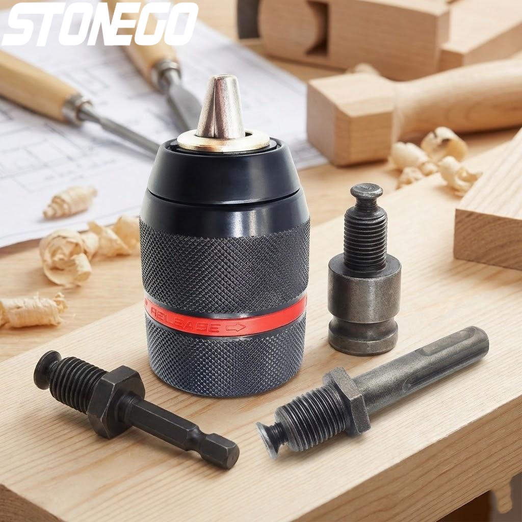 Micro Screwdriver Kit - 4Pcs 2-13mm 키리스 금속 드릴 척