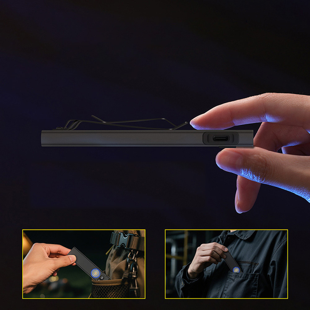 Edc Carry Positions - 650루멘 USB-C 충전식 EDC 손전등, 스트로브