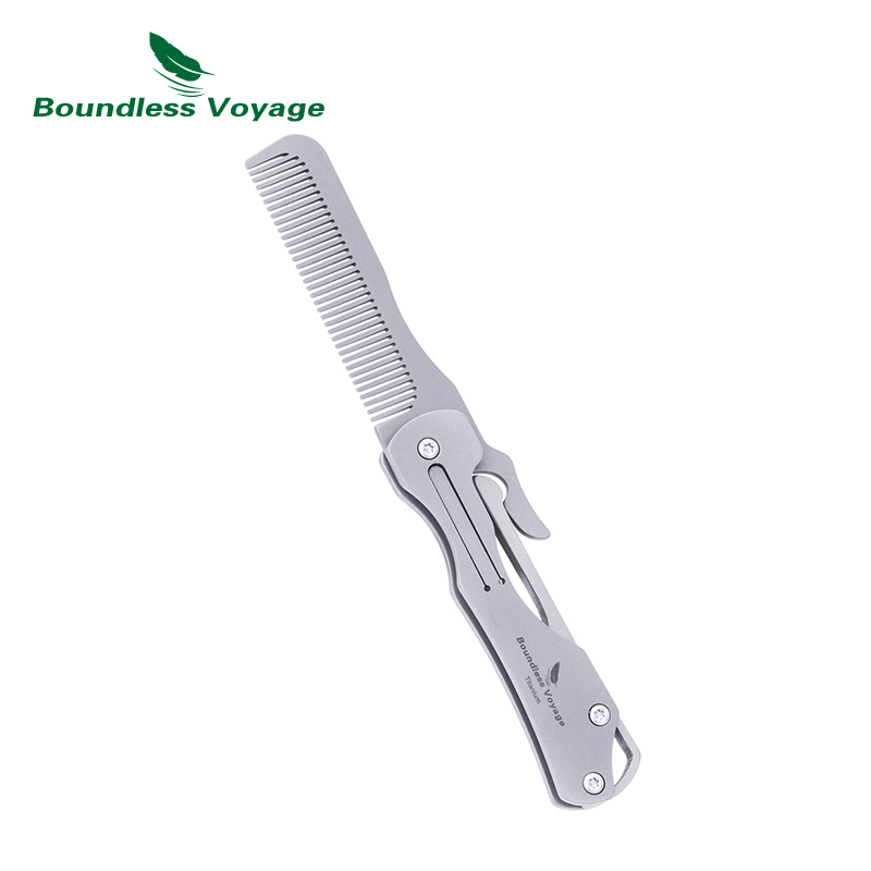 Comb Pocket Titanium - 무한 항해 접이식 티타늄 헤어 빗