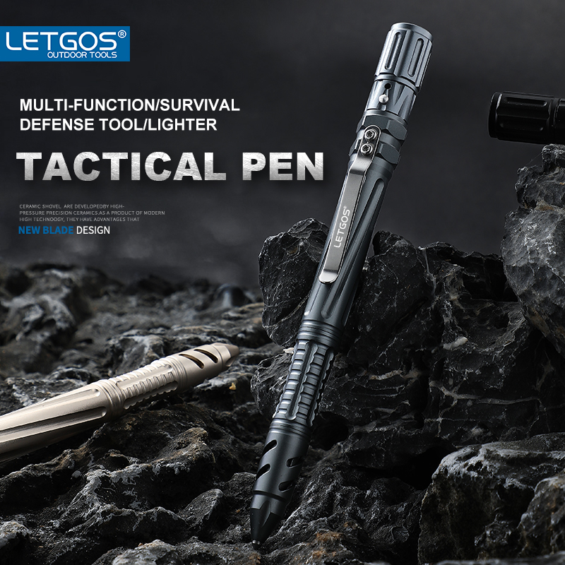 Pen Tactical Glass - LETGOS 텅스텐 스틸 전술 펜 -