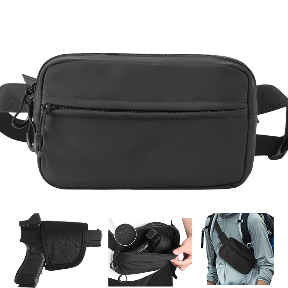 Edc Concealed Carry Fanny Pack - 전술 크로스바디 백 권총 허리 팩