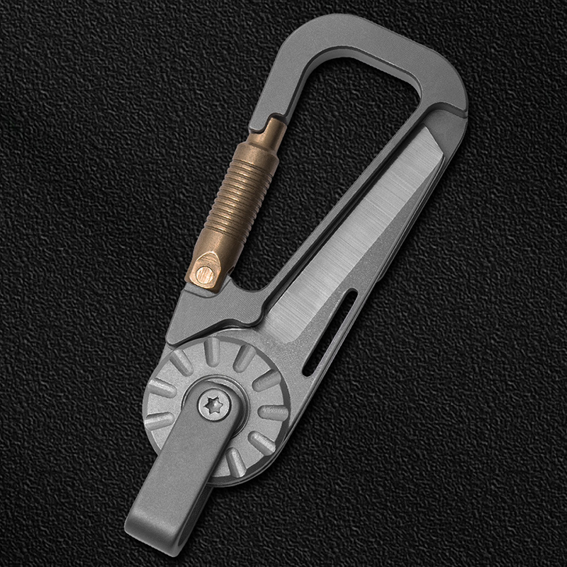 Edc Carry Essentials - 남성용 티타늄 합금 자동차 키체인 -