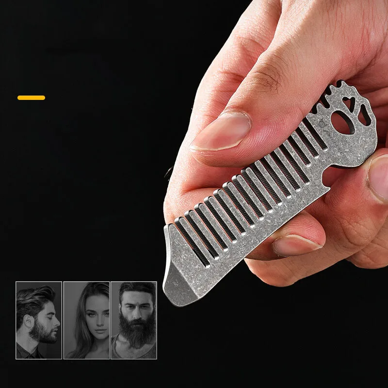 Comb Pocket Titanium - FEGVE 티타늄 합금 빗 병따개 기능