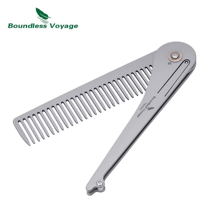 Comb Pocket Titanium - Boundless Voyage 티타늄 접이식 빗 티타늄