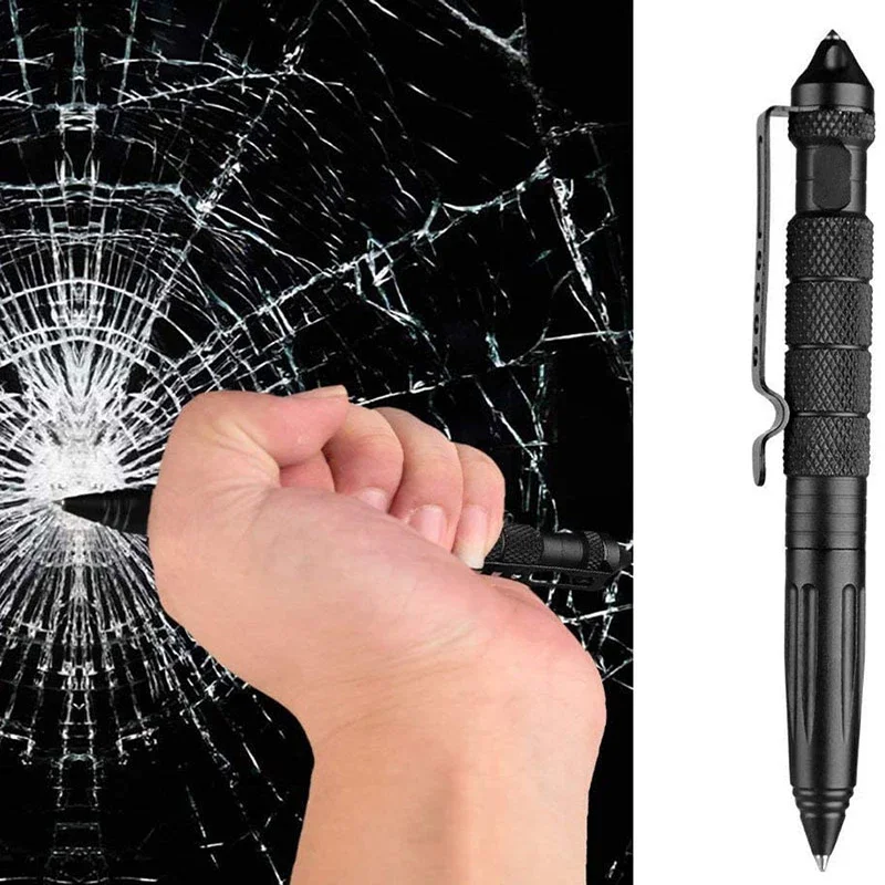 Pen Tactical Glass - 야외 다기능 금속 전술 펜 미끄럼