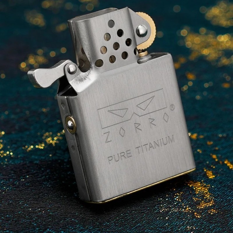 Lighter Insert Zippo - ZORRO 2세대 순수 티타늄 라이터 무브먼트,