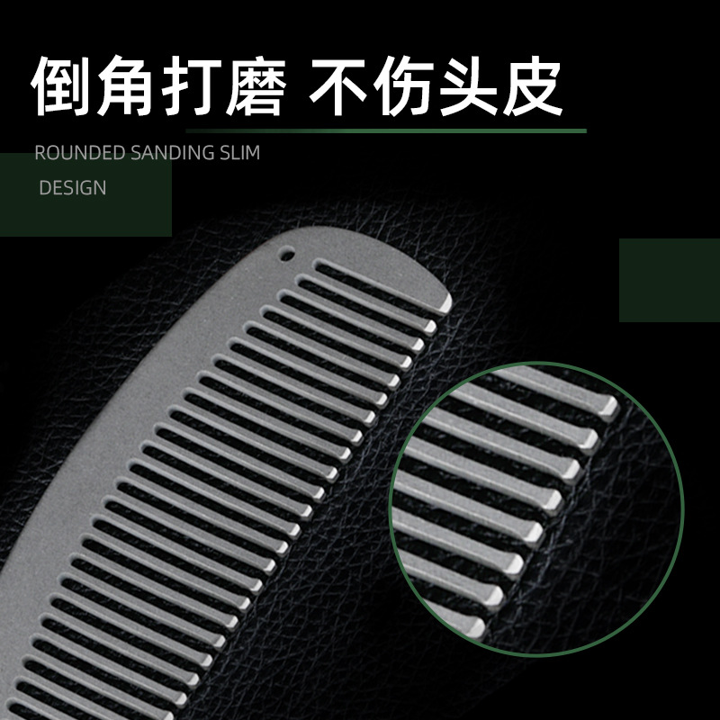 순수 티타늄 정전기 방지 빗, 야외 캠핑을위한 경량 휴 - Comb Pocket Titanium 리뷰 및 가격