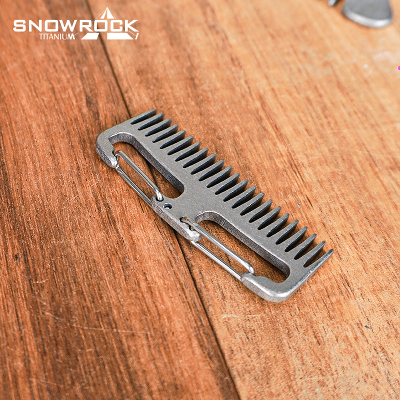 스노우락 스톤워시드 티타늄 헤어 & 비어드 크레센트 빗 - Comb Pocket Titanium 리뷰 및 가격