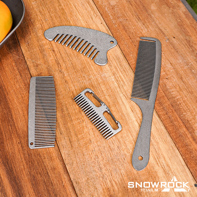 스노우락 스톤워시드 티타늄 헤어 & 비어드 크레센트 빗 - Comb Pocket Titanium 리뷰 및 가격