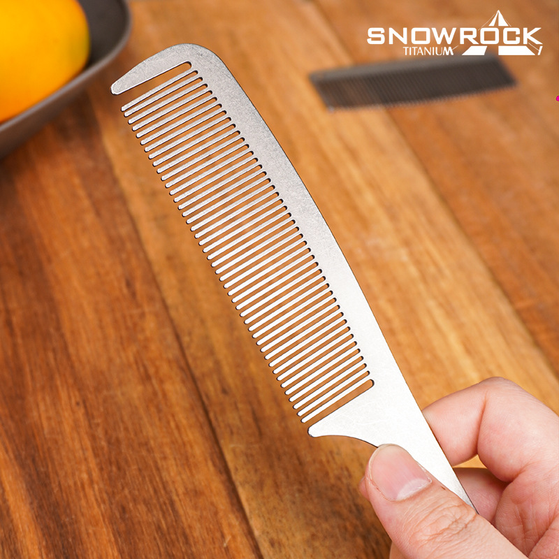 스노우락 스톤워시드 티타늄 헤어 & 비어드 크레센트 빗 - Comb Pocket Titanium 리뷰 및 가격