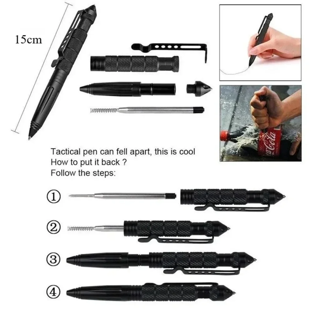 다기능 전술 펜 텅스텐 스틸 알루미늄 자가 방어 필기  - Pen Tactical Glass 리뷰 및 가격