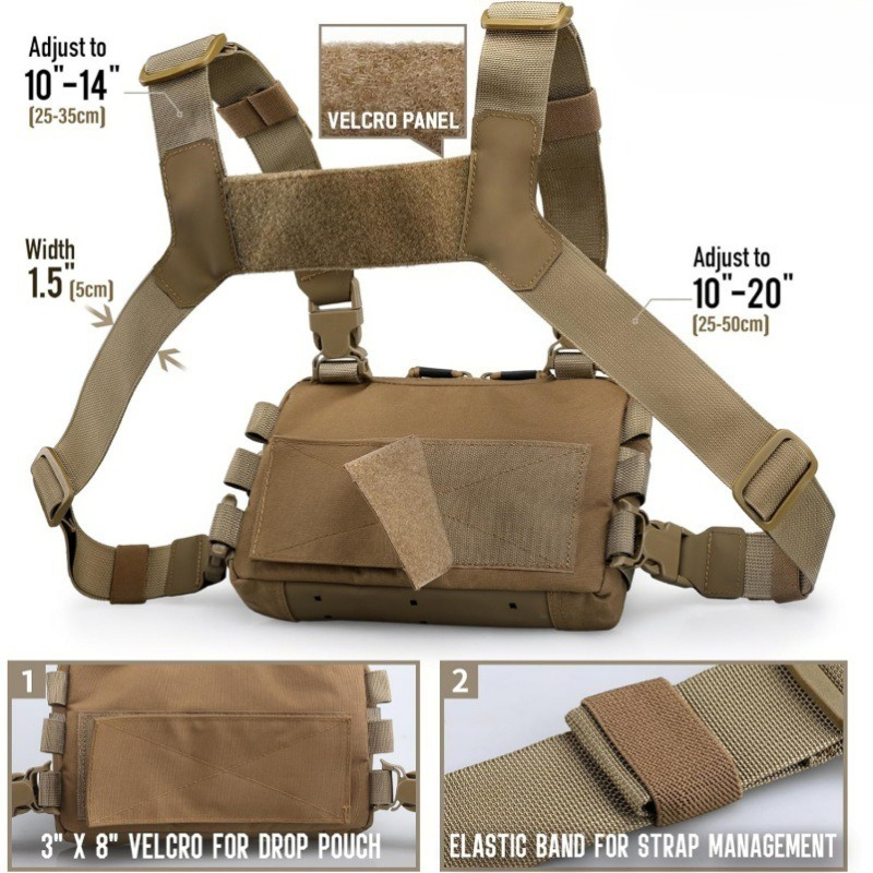 스트랩 낚시 조끼 전술 가슴 가방 야외 캠핑 배낭 ED - Edc Carry Backpack 리뷰 및 가격