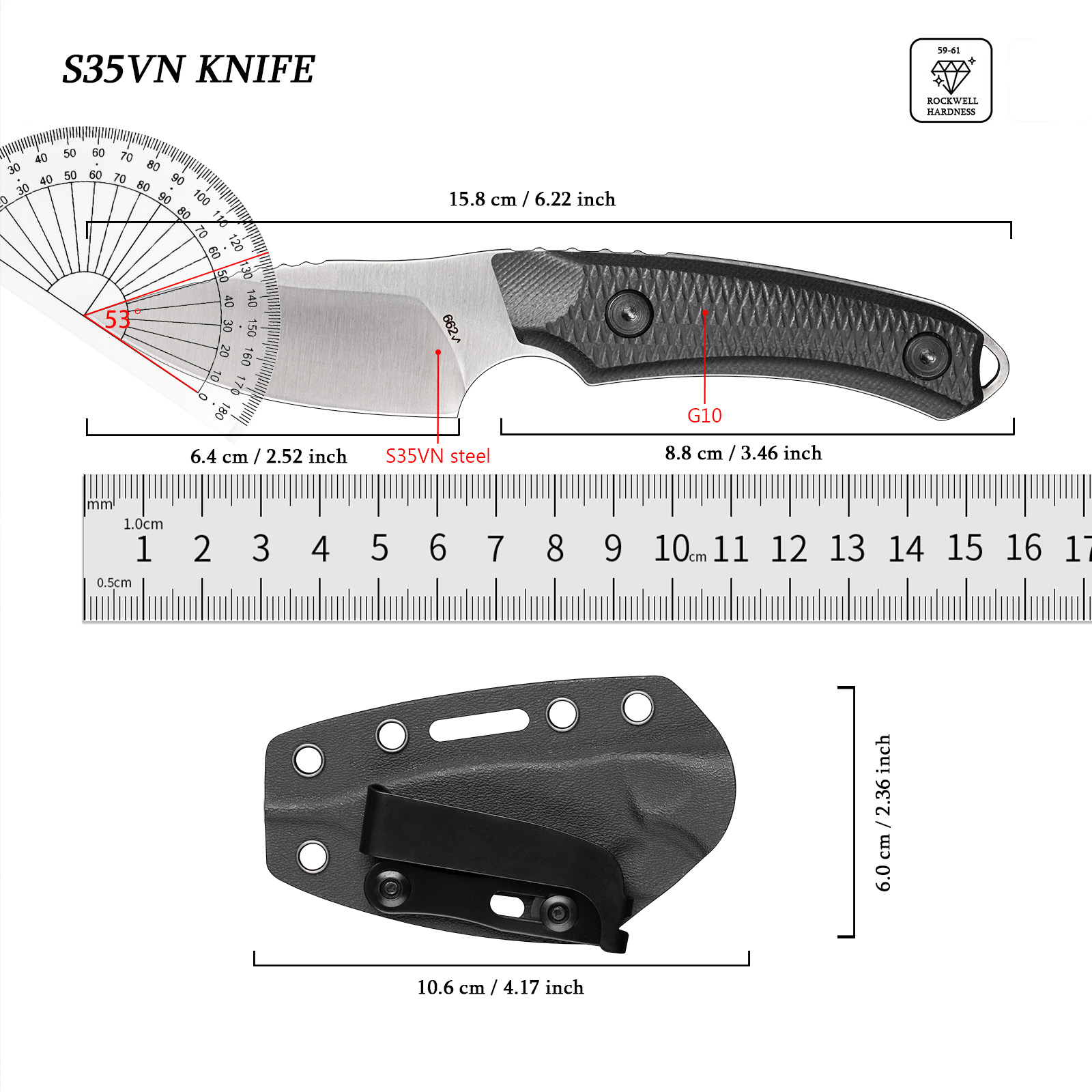 EDC 아웃도어 멀티툴 휴대용 수공구 (캠핑, 하이킹, - Edc Fixed Blade Deep Carry 리뷰 및 가격