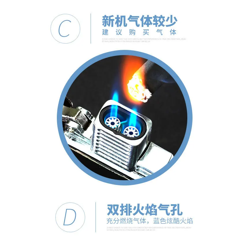 조로 오리지널 더블 파이어 방풍 라이터 무브먼트 가스  - Lighter Insert Zippo 리뷰 및 가격