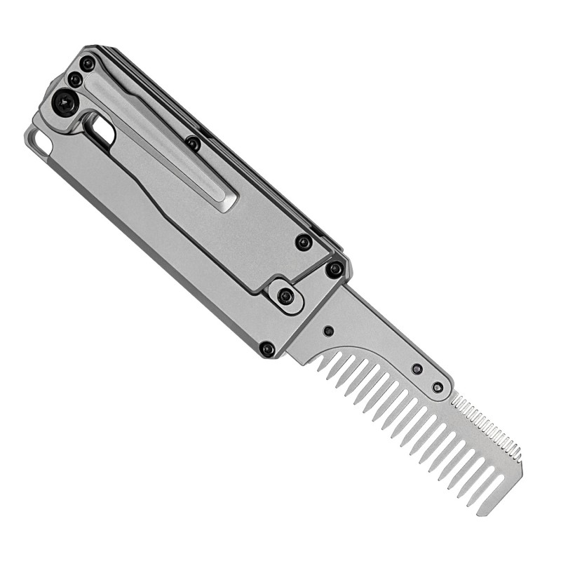 티타늄 합금 접이식 교체 빗, 다기능 EDC 유틸리티  - Comb Pocket Titanium 리뷰 및 가격