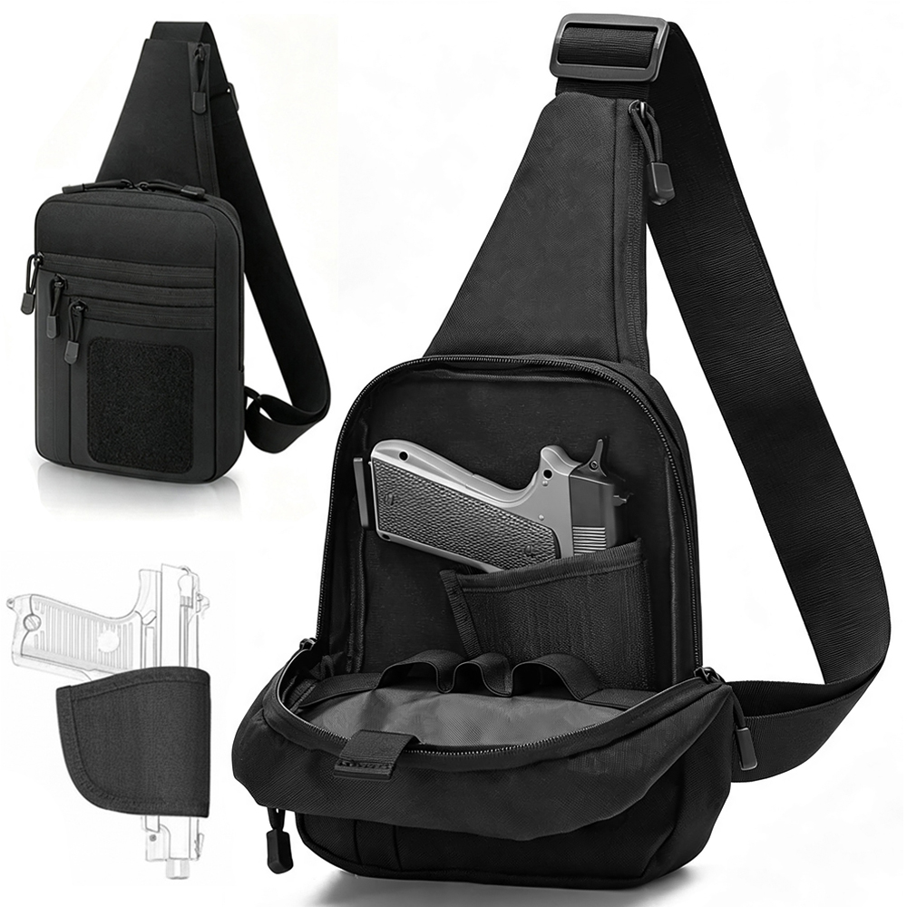 숨김 휴대용 가슴총 가방 권총 보관 가방 전술 슬링 숄 - Edc Concealed Carry Holster 리뷰 및 가격