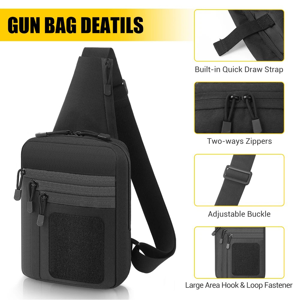 숨김 휴대용 가슴총 가방 권총 보관 가방 전술 슬링 숄 - Edc Concealed Carry Holster 리뷰 및 가격
