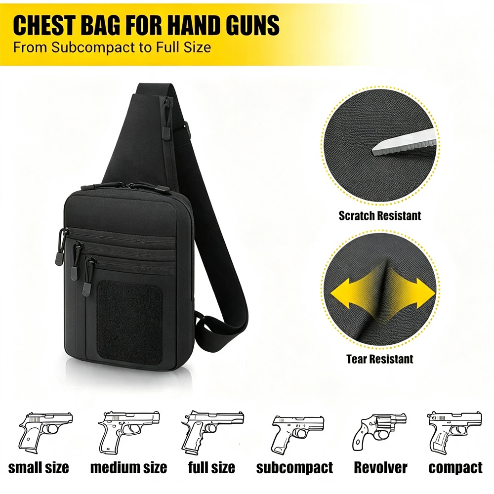 숨김 휴대용 가슴총 가방 권총 보관 가방 전술 슬링 숄 - Edc Concealed Carry Holster 리뷰 및 가격