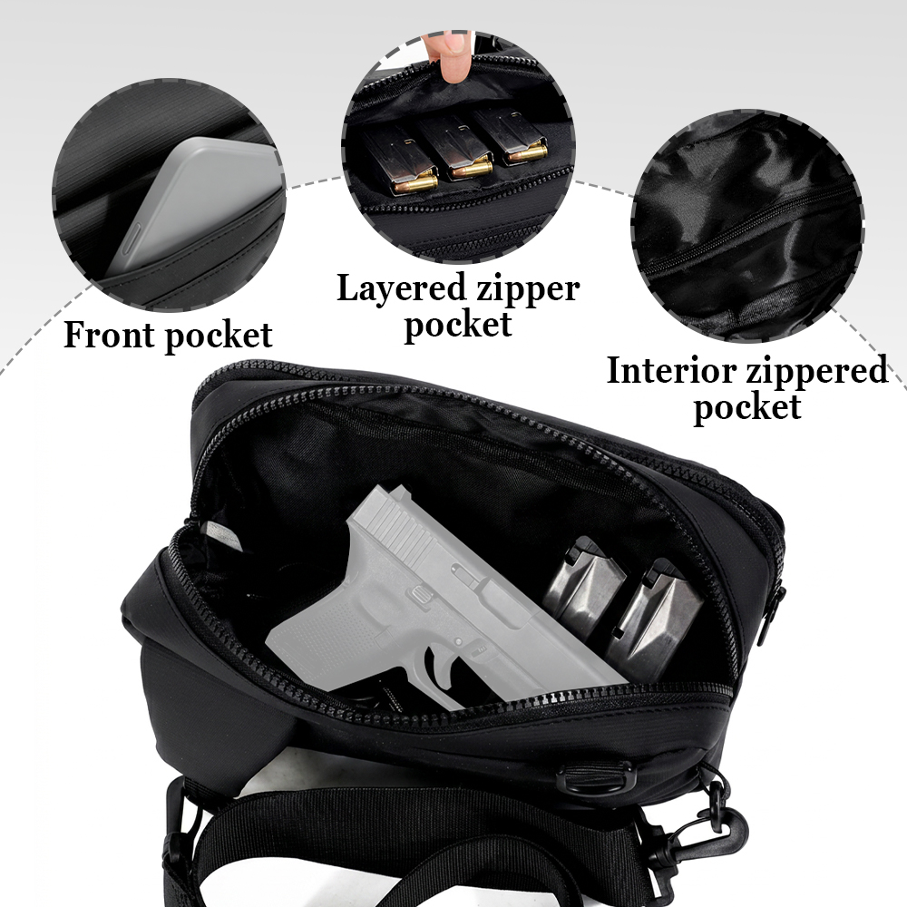 전술 권총 가방 은닉 휴대용 권총 보관 가슴 가방 크로 - Edc Carry Backpack 리뷰 및 가격
