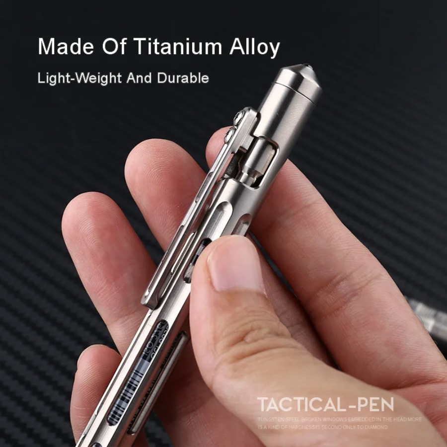티타늄 2-in-1 전술 펜 연필 젤 잉크 펜 호신용  - Pen Tactical Glass 리뷰 및 가격