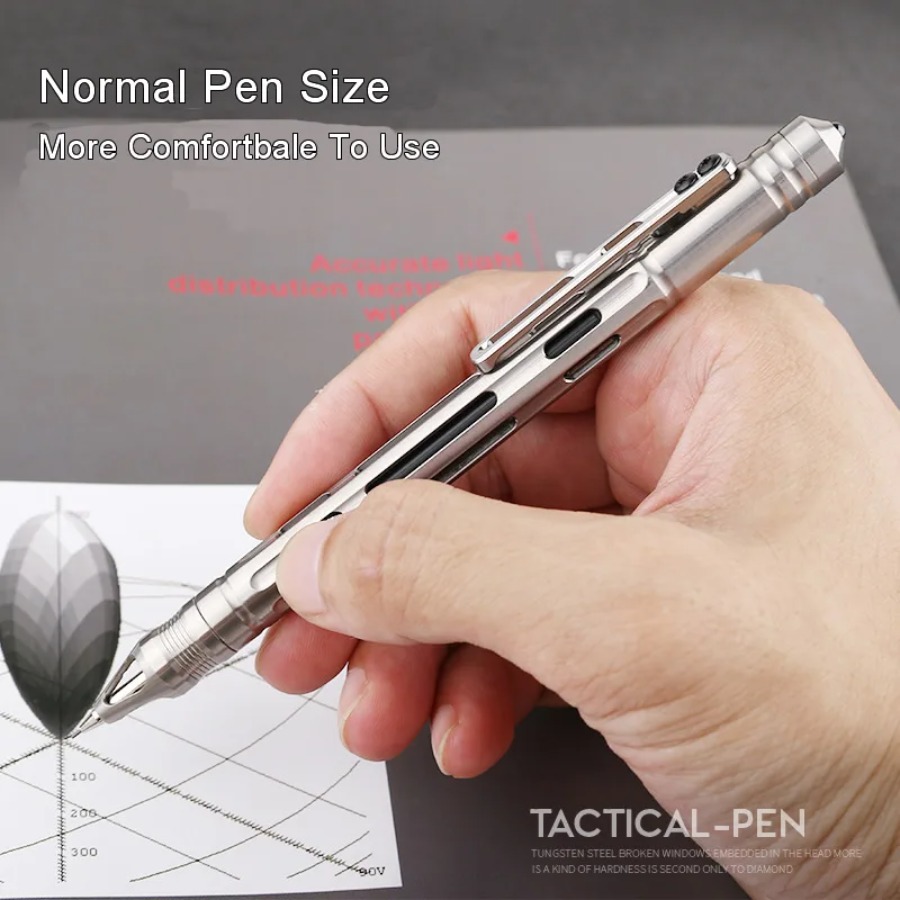 티타늄 2-in-1 전술 펜 연필 젤 잉크 펜 호신용  - Pen Tactical Glass 리뷰 및 가격