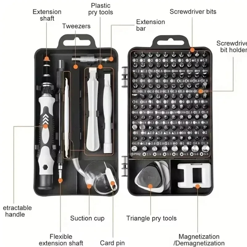 115 in 1 전문 정밀 드라이버 세트 마그네틱 톡스 - Micro Screwdriver Kit 리뷰 및 가격