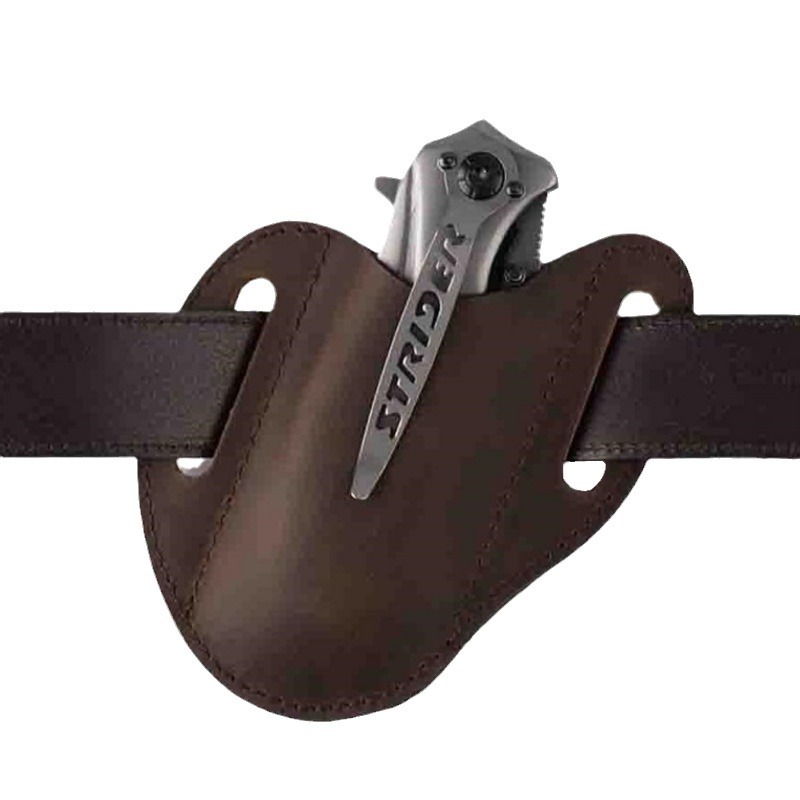 접는 칼 홀더에 대 한 정품 가죽 케이스 빈티지 PU  - Edc Carry Belt 리뷰 및 가격