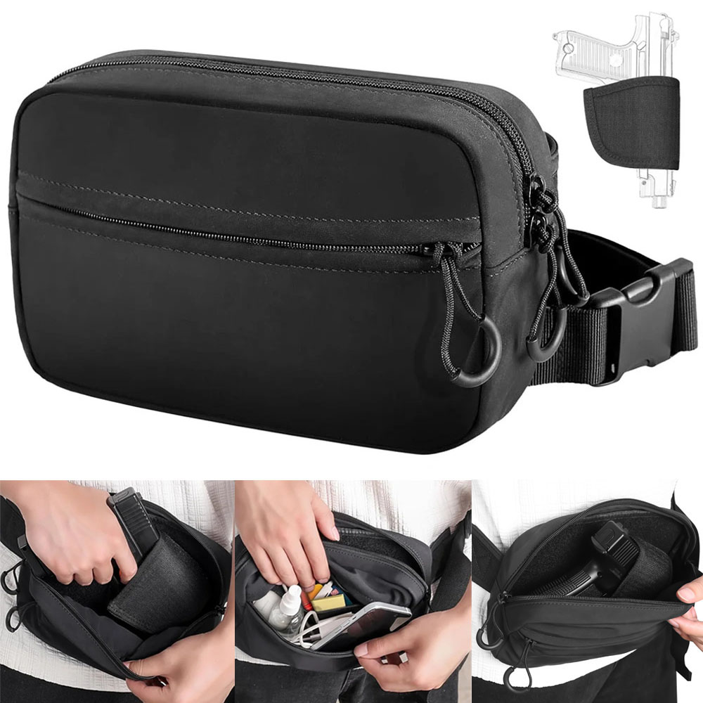 숨겨진 휴대용 권총 가방 권총 허리 홀더 파우치 전술  - Edc Concealed Carry Fanny Pack 리뷰 및 가격