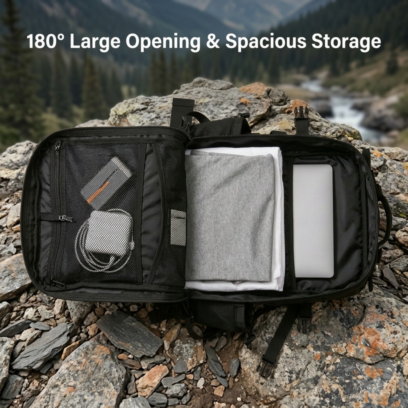 45L 대용량 전술 낚시 배낭, 듀얼 물병 컵 홀더가  - Edc Carry Backpack 리뷰 및 가격