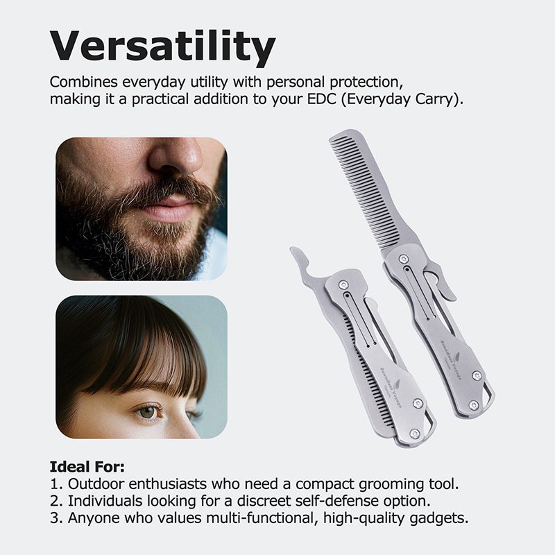 무한 항해 접이식 티타늄 헤어 빗 EDC 기어 빗 포켓 - Comb Pocket Titanium 리뷰 및 가격