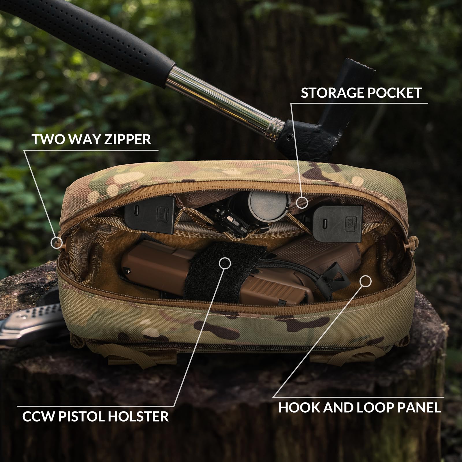 전술 패니 팩, 권총 홀스터가 포함된 숨겨진 캐리 CC - Edc Concealed Carry Fanny Pack 리뷰 및 가격