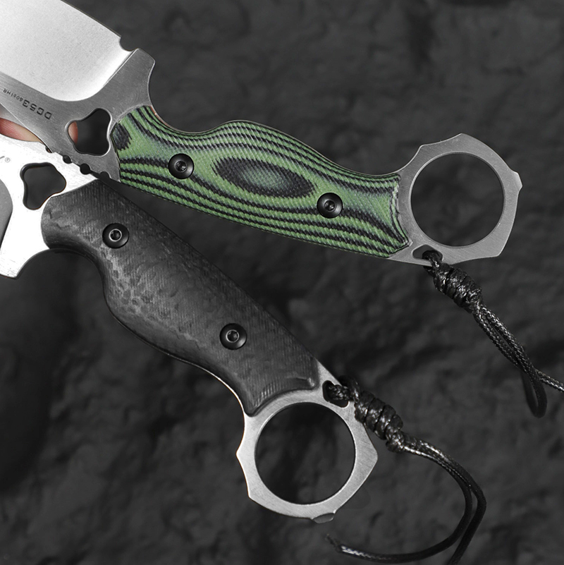 고경도 DC53 강철 직선 날칼; 야외 하이킹 및 캠핑 - Edc Fixed Blade Deep Carry 리뷰 및 가격