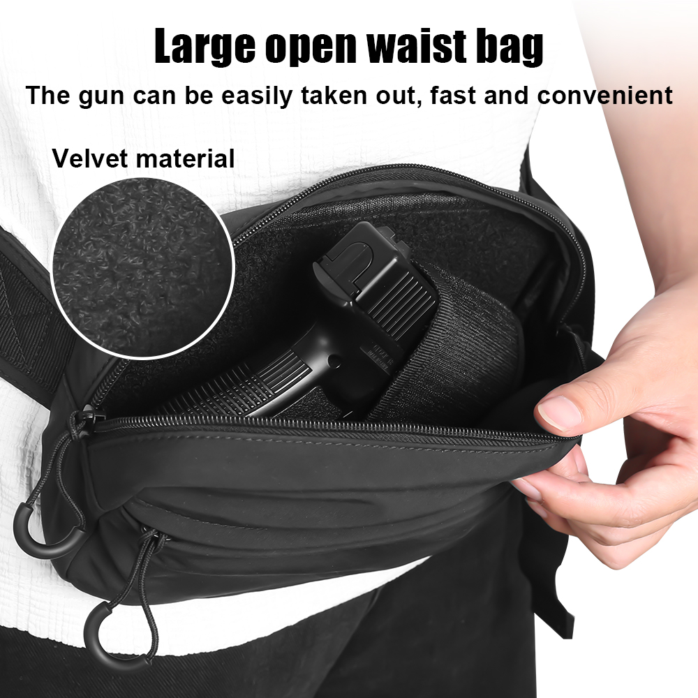 전술 크로스바디 백 권총 허리 팩 은닉형 총기 휴대용  - Edc Concealed Carry Fanny Pack 리뷰 및 가격