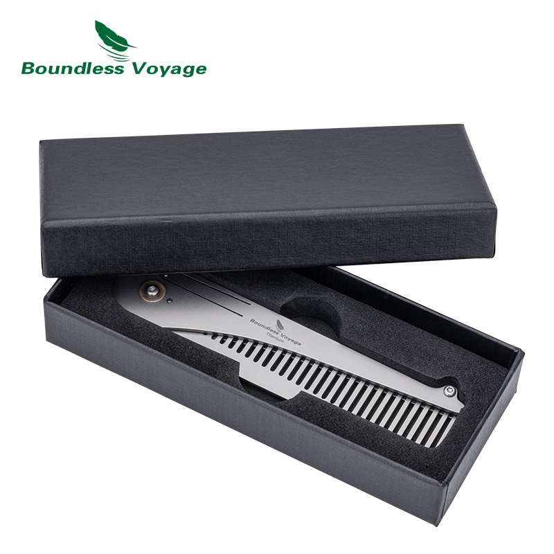 Boundless Voyage 티타늄 접이식 빗 티타늄 - Comb Pocket Titanium 리뷰 및 가격