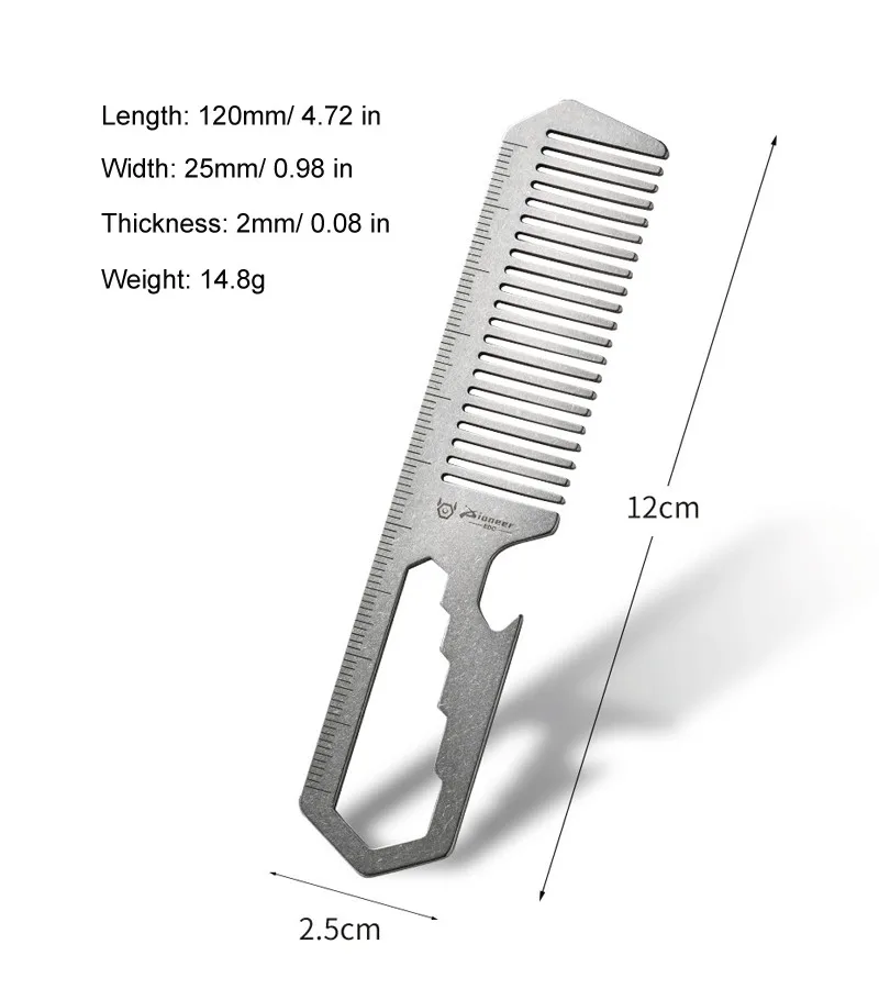 FEGVE 티타늄 정전기 방지 빗 포켓 멀티툴 빗 병따 - Comb Pocket Titanium 리뷰 및 가격
