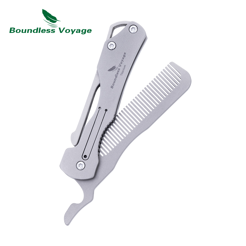무한 항해 접이식 티타늄 빗 초경량 야외 휴대용 자기  - Comb Pocket Titanium 리뷰 및 가격