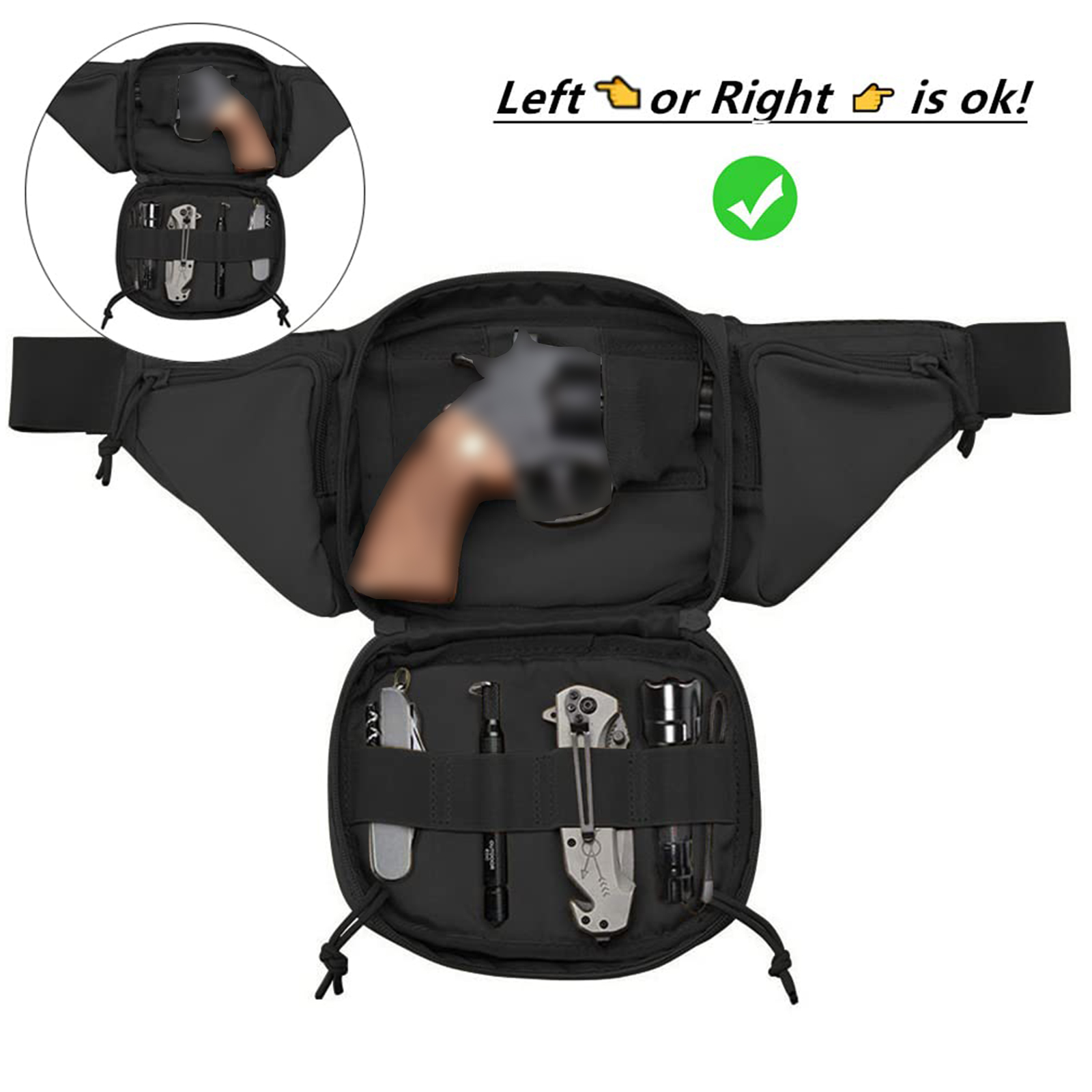 전술용 패니팩 건 홀스터 은닉 휴대 권총 허리 가방 방 - Edc Concealed Carry Fanny Pack 리뷰 및 가격