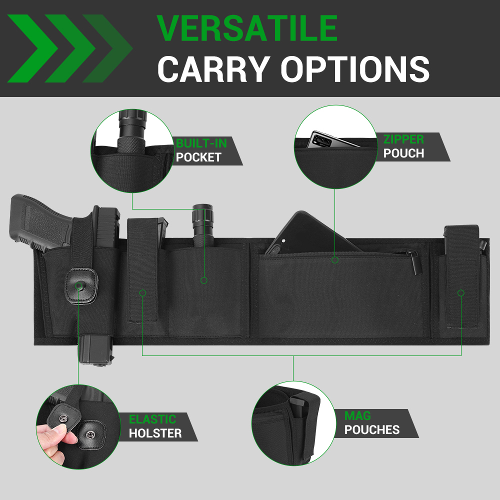 벨리밴드 건 홀스터 은닉 휴대 권총 홀스터 허리 밴드  - Edc Concealed Carry Holster 리뷰 및 가격