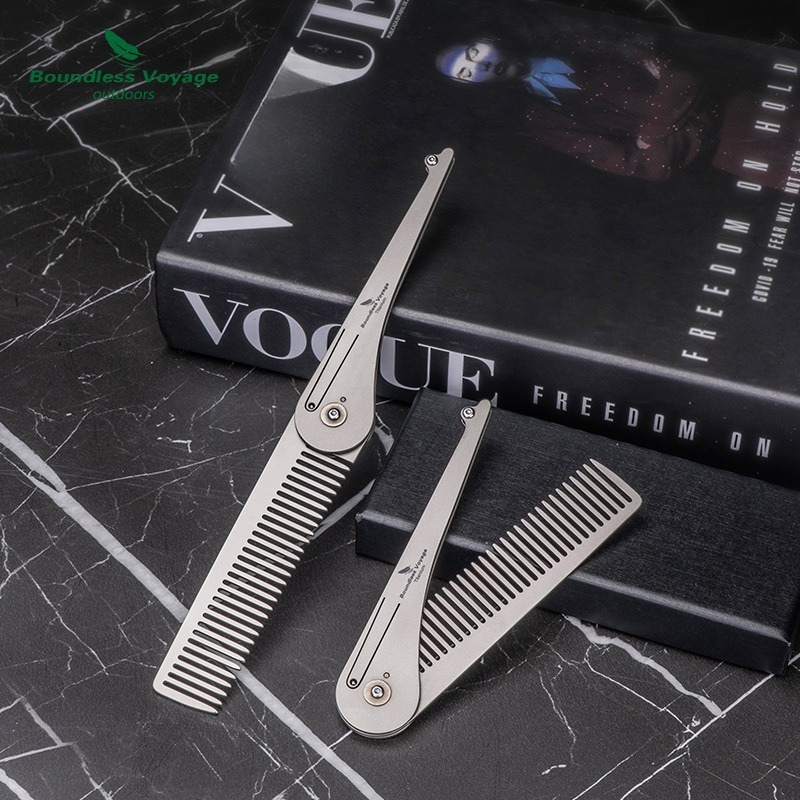 순수 티타늄 접이식 헤어 빗 초경량 및 휴대용 마사지  - Comb Pocket Titanium 리뷰 및 가격